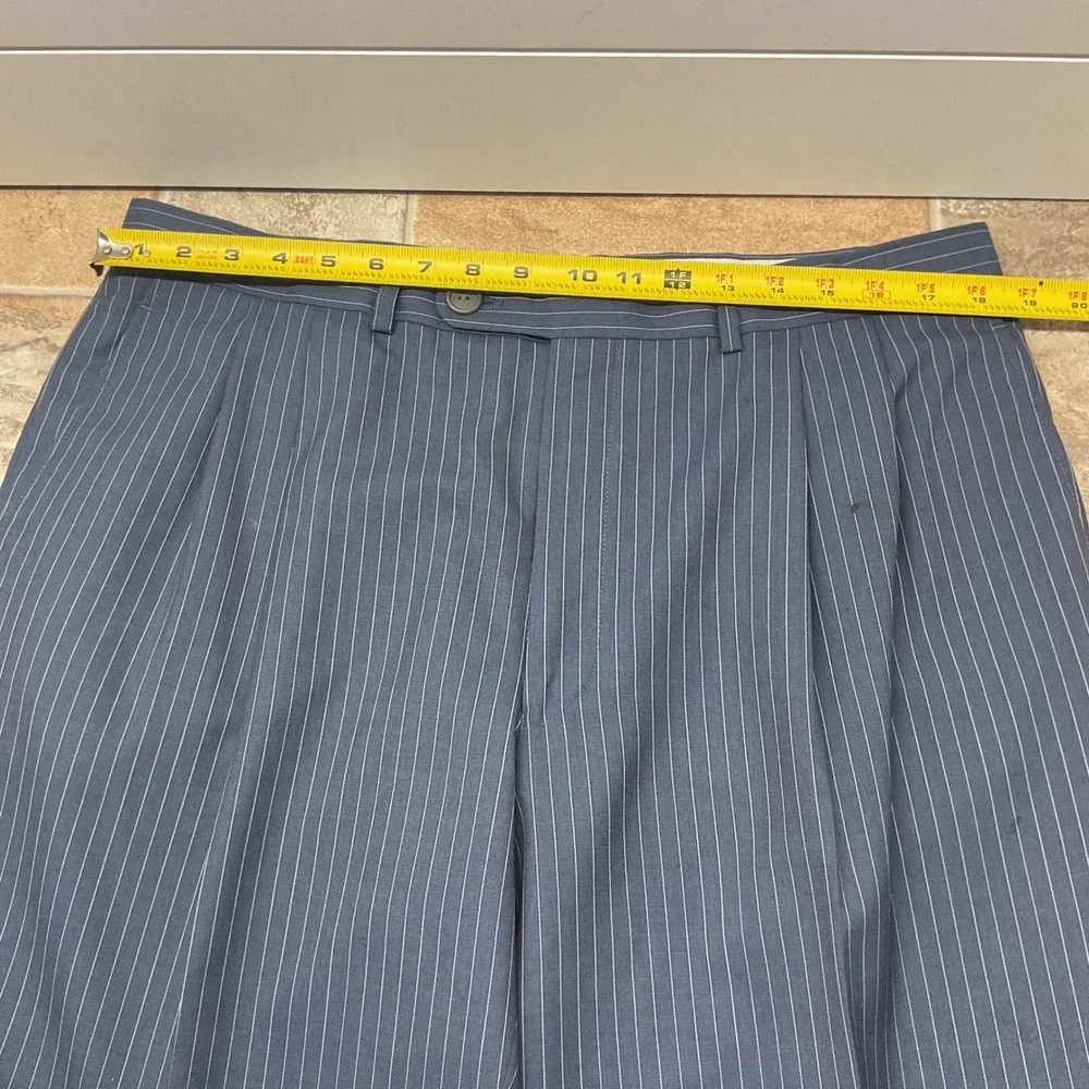 Jack Victor Collection Blue Pinstripe Super 120s Wool Blazer Sport Coat Canada